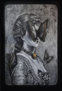 Λεωνίδας Γιαννακόπουλος - lady B, 2017, 100x150cm, acrylic on canvas
